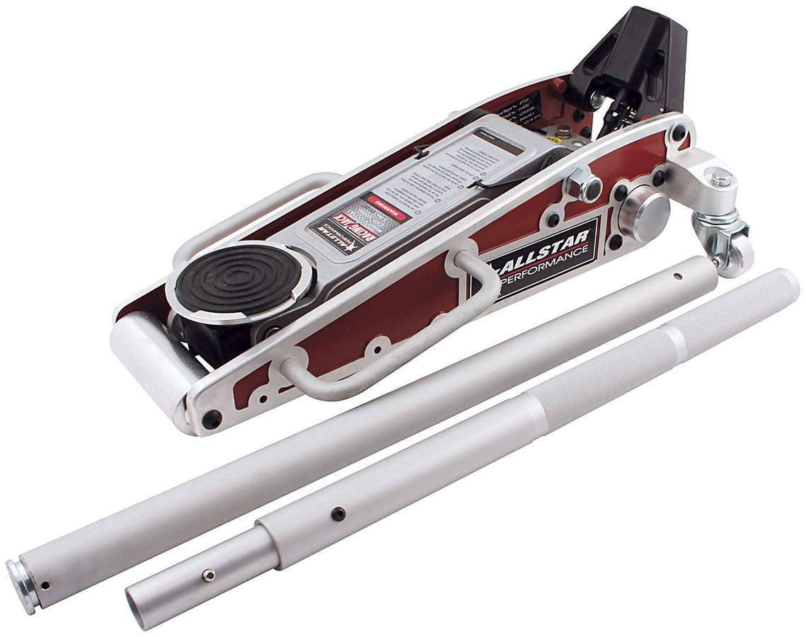 Allstar Performance Floor Jack - 3 Pump - Aluminum - Red Anodized - Each