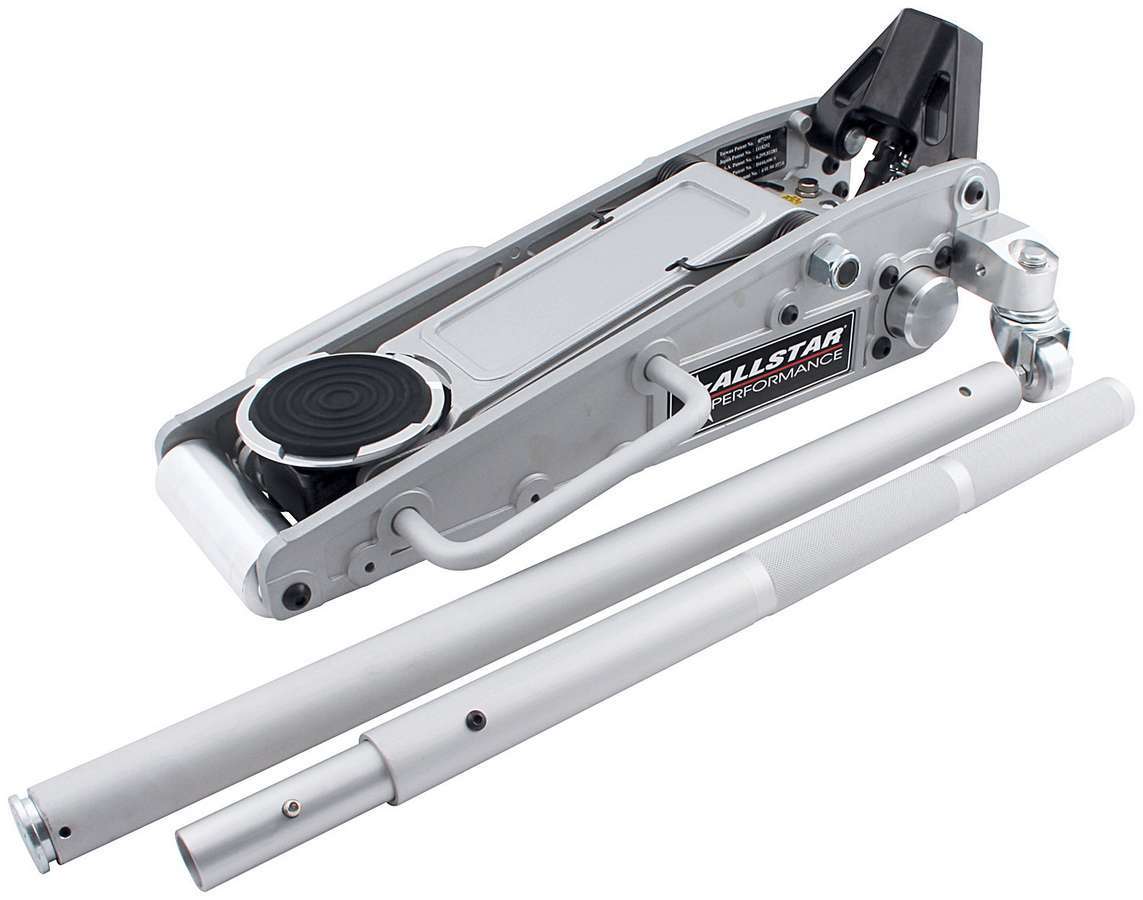 Allstar Performance Floor Jack - 6 Pump - Aluminum - Silver Anodized - Each
