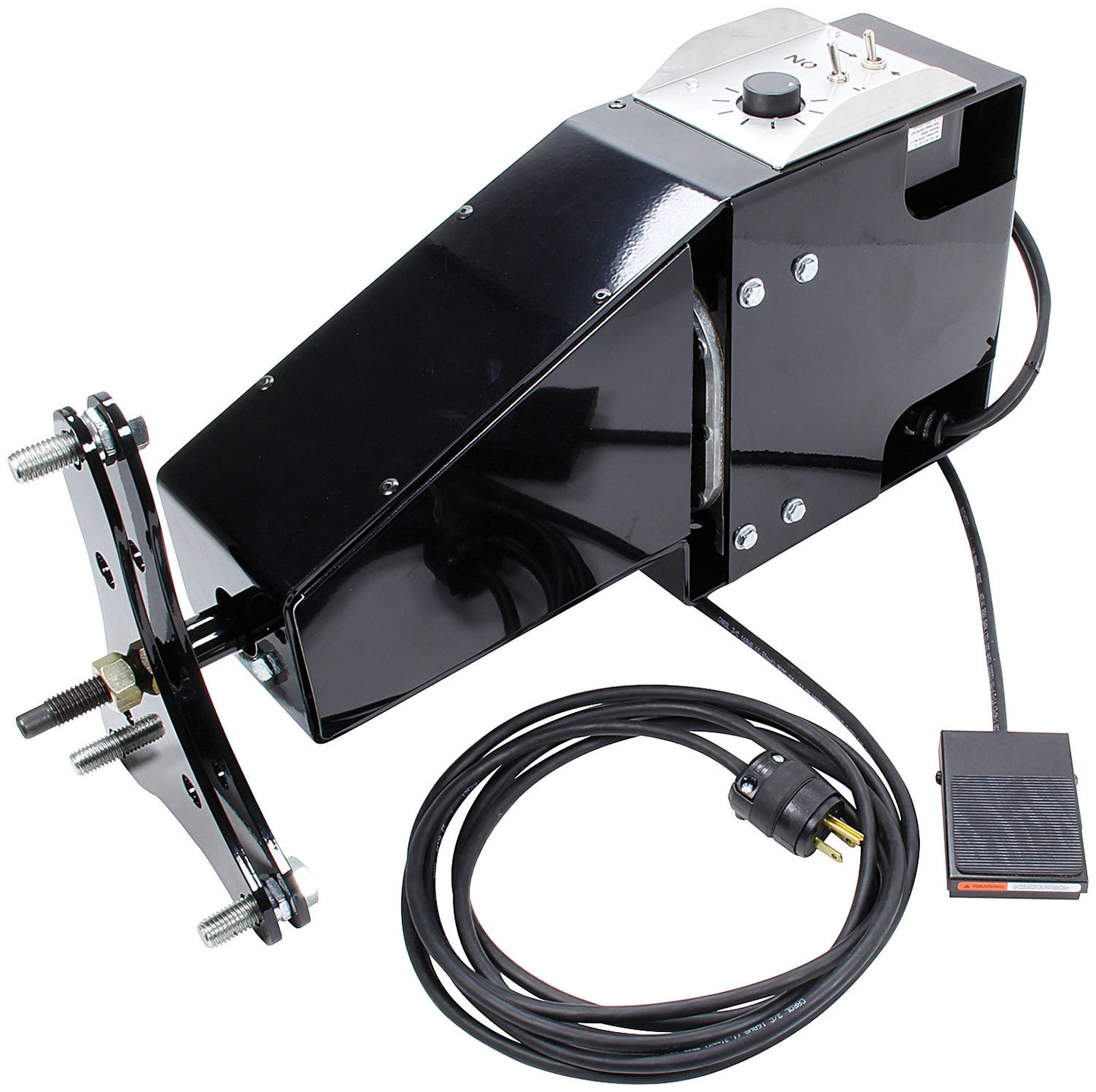 Allstar Performance Tire Prep Stand Motor - 110V - 4.5 RPM - Foot Pedal / Wheel Mount - 5 x 5 / Wide 5 Wheels -