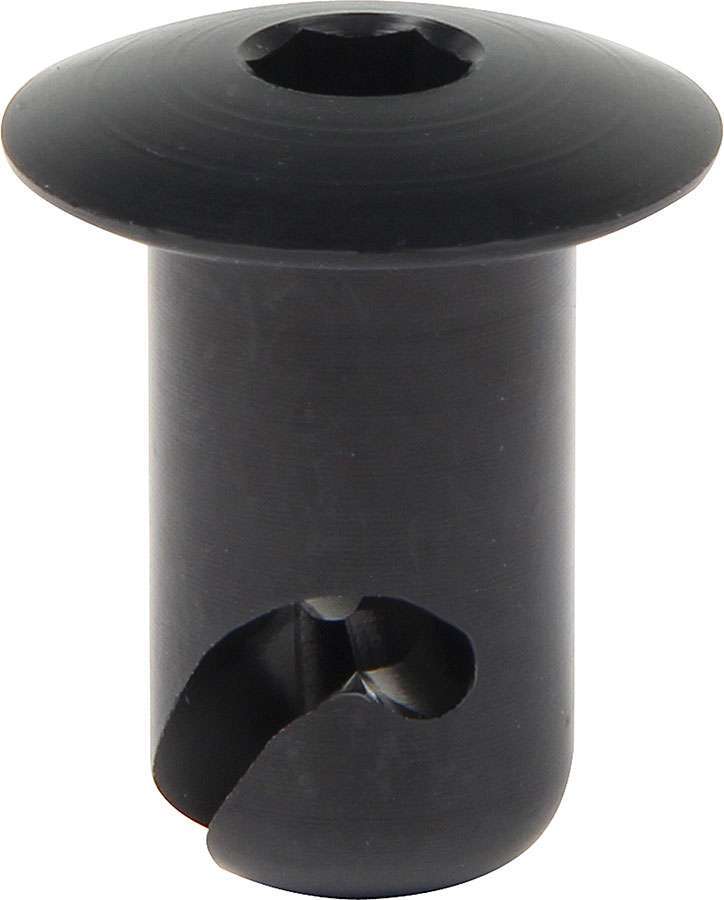 Allstar Performance Quick Turn Fastener - Oval Head - Hex Drive - 7/16 x 0.500 in Body - Aluminum - Black Anodized -