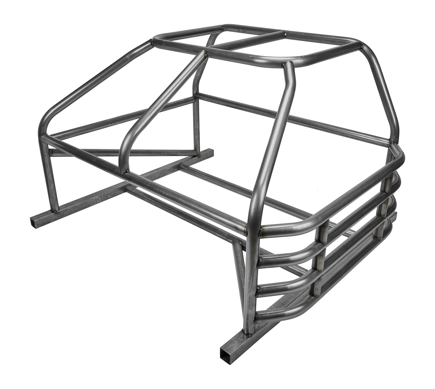 Allstar Performance Roll Cage - 4-Point - Weld-On - 1.75 in Diameter - 0.095 in Wall - Steel - Natural - Cavalier - Kit