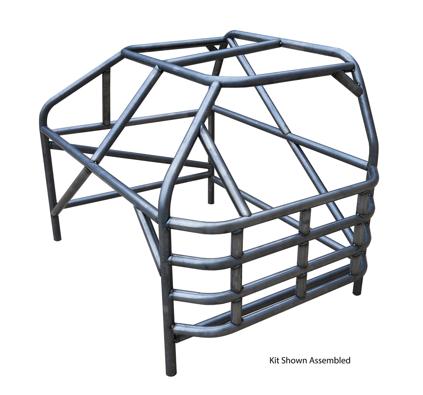Allstar Performance Roll Cage - Deluxe - 4-Point - Weld-On - 1.75 in Diameter - 0.095 in Wall - Steel - Natural -