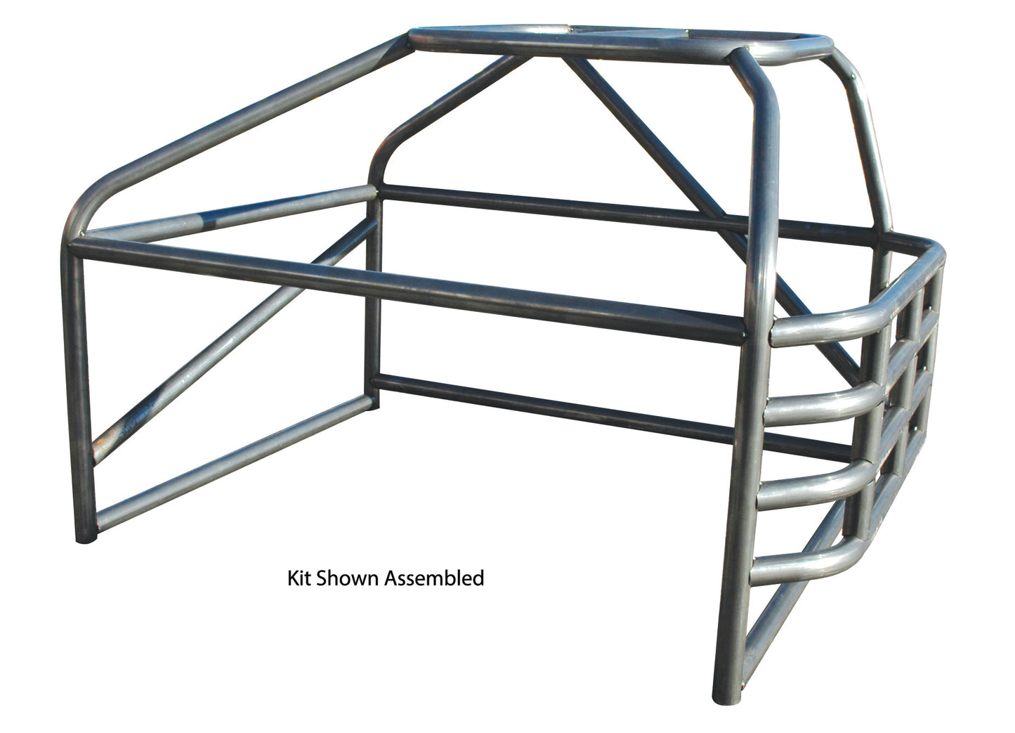 Allstar Performance Roll Cage - Offset Deluxe - 4-Point - Weld-On - 1.75 in Diameter - 0.095 in Wall - Steel - Natural
