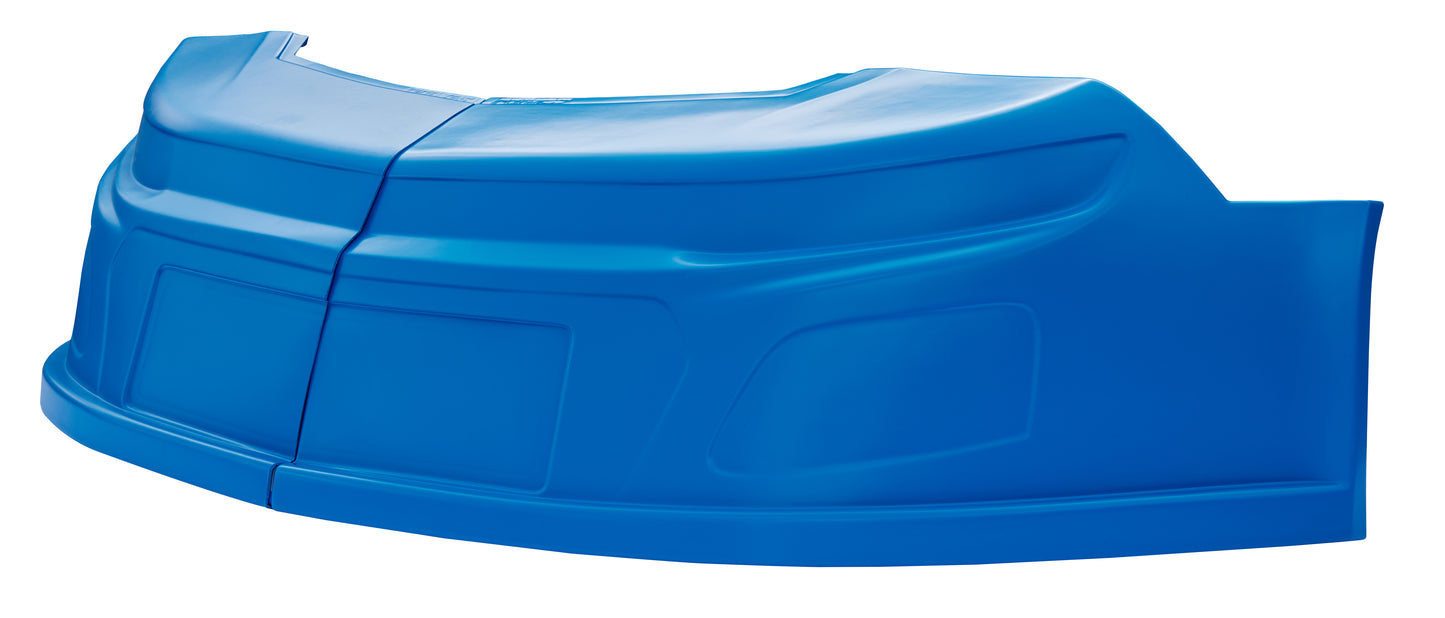 Allstar Performance Nose - 2-Piece Complete - Plastic - Chevron Blue - Chevrolet Camaro - 2019 Short Track - Kit