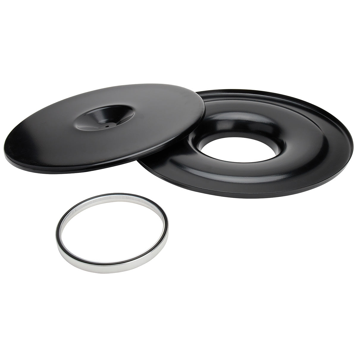 Allstar Performance Air Cleaner Assembly - Lightweight - 14 in Round - Requires Element - 5-1/8 in Carb Flange - Flat