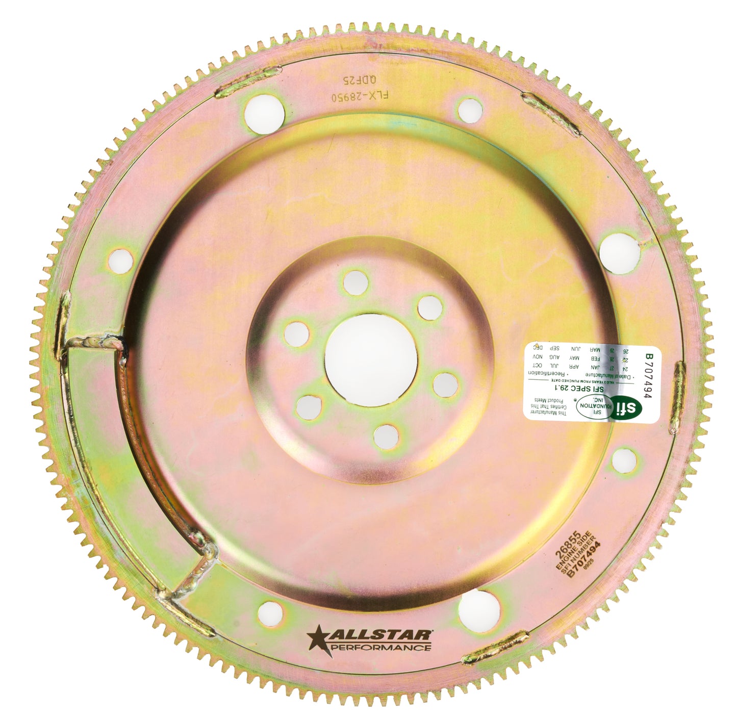 Allstar Performance Flexplate - 157 Tooth - SFI 29.1 - Steel - External Balance - 1-Piece Seal - Small Block Ford - Each