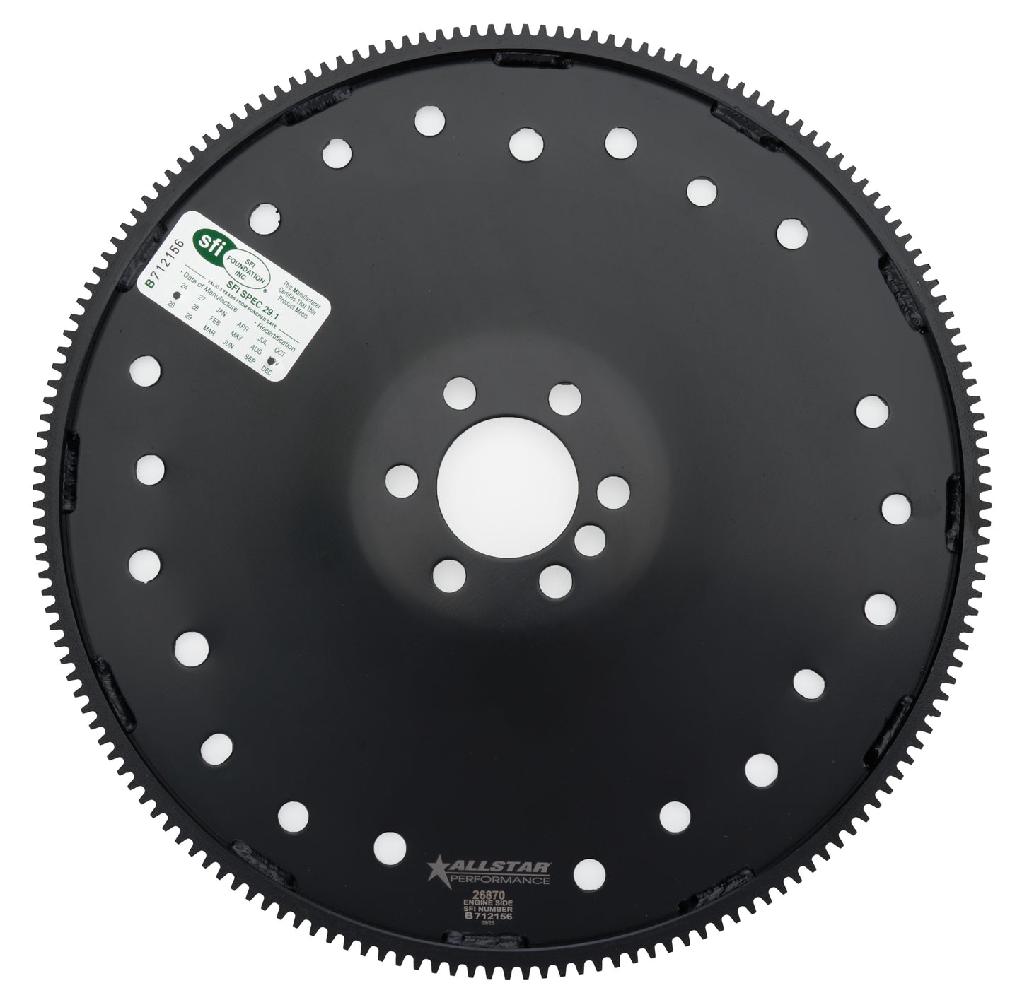 Allstar Performance Flexplate - Premium - 168 Tooth - SFI 29.1 - Steel - Internal Balance - 1-Piece Seal - GM