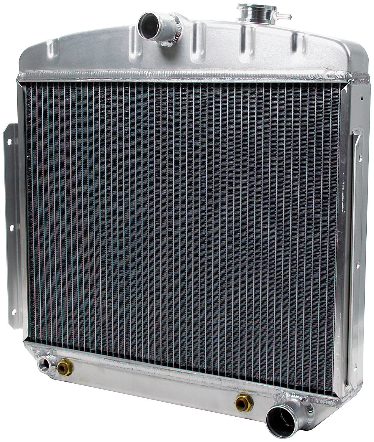 Allstar Performance Radiator - 23.25 in W x 23.25 in H x 2.25 in D - Center Inlet - Passenger Side Outlet - Oil Cooler