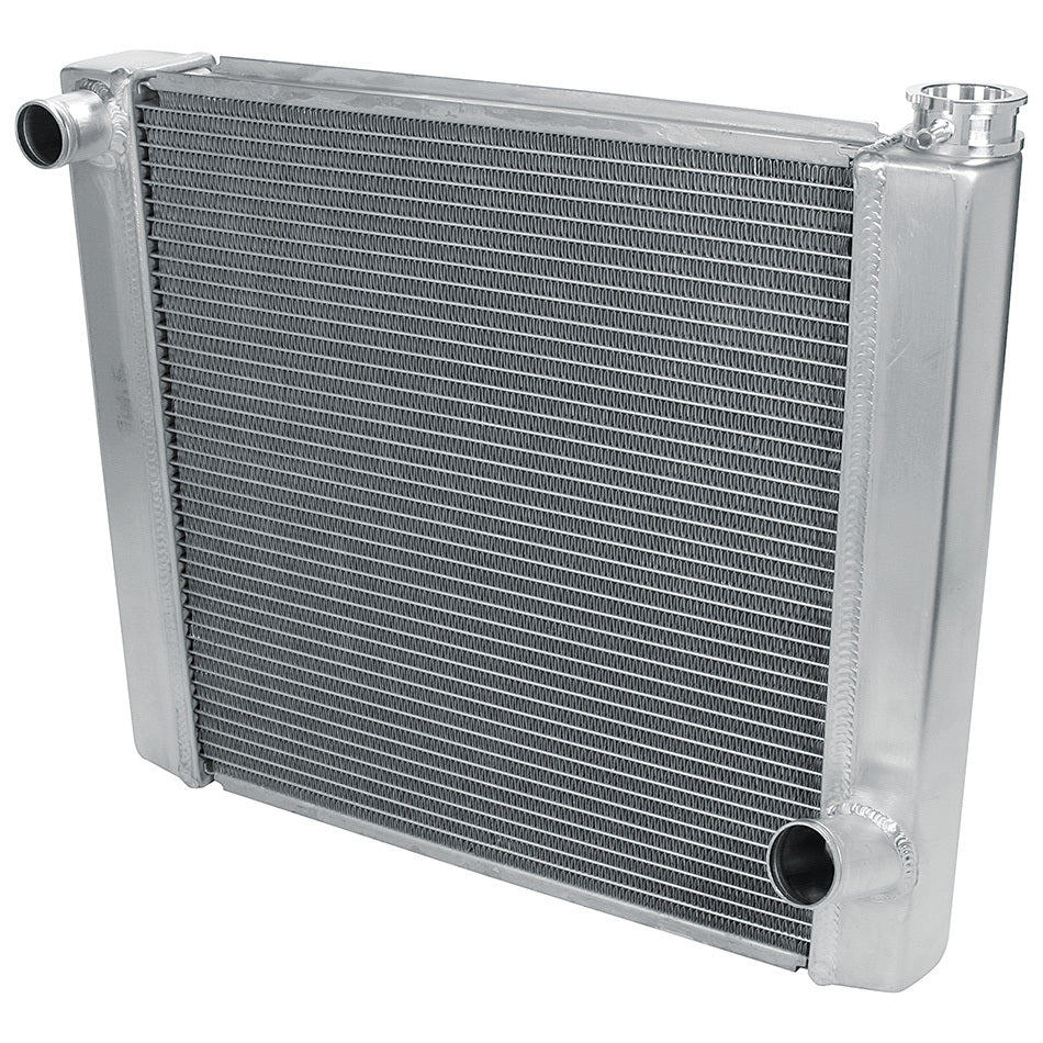 Allstar Performance Radiator - 22 in W x 19 in H x 2.25 in D - Single Pass - Driver Side Inlet - Passenger Side Outlet