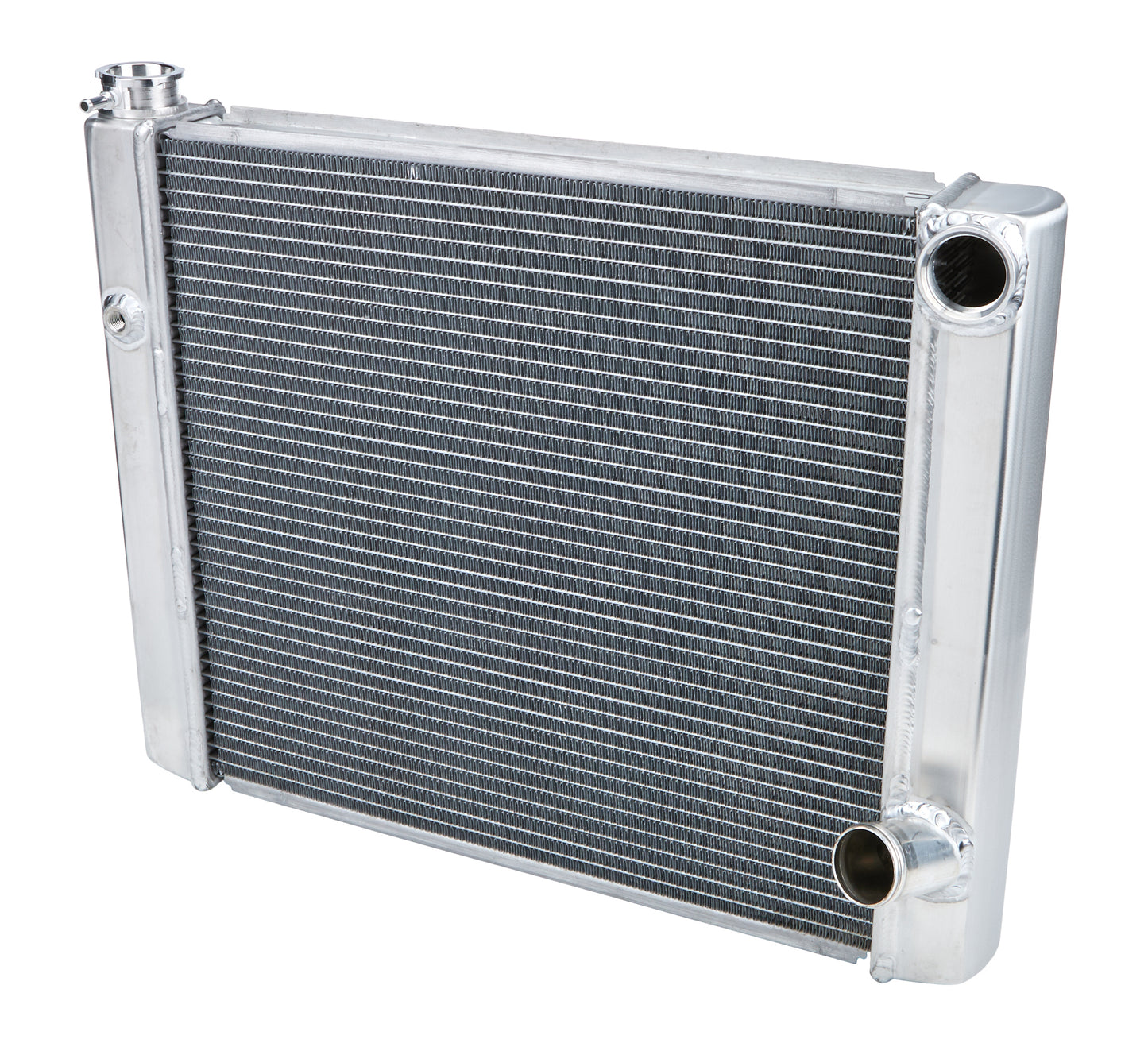 Allstar Performance Radiator - 24 in W x 19 in H x 2.25 in D - Dual Pass - Passenger Side Inlet - Passenger Side