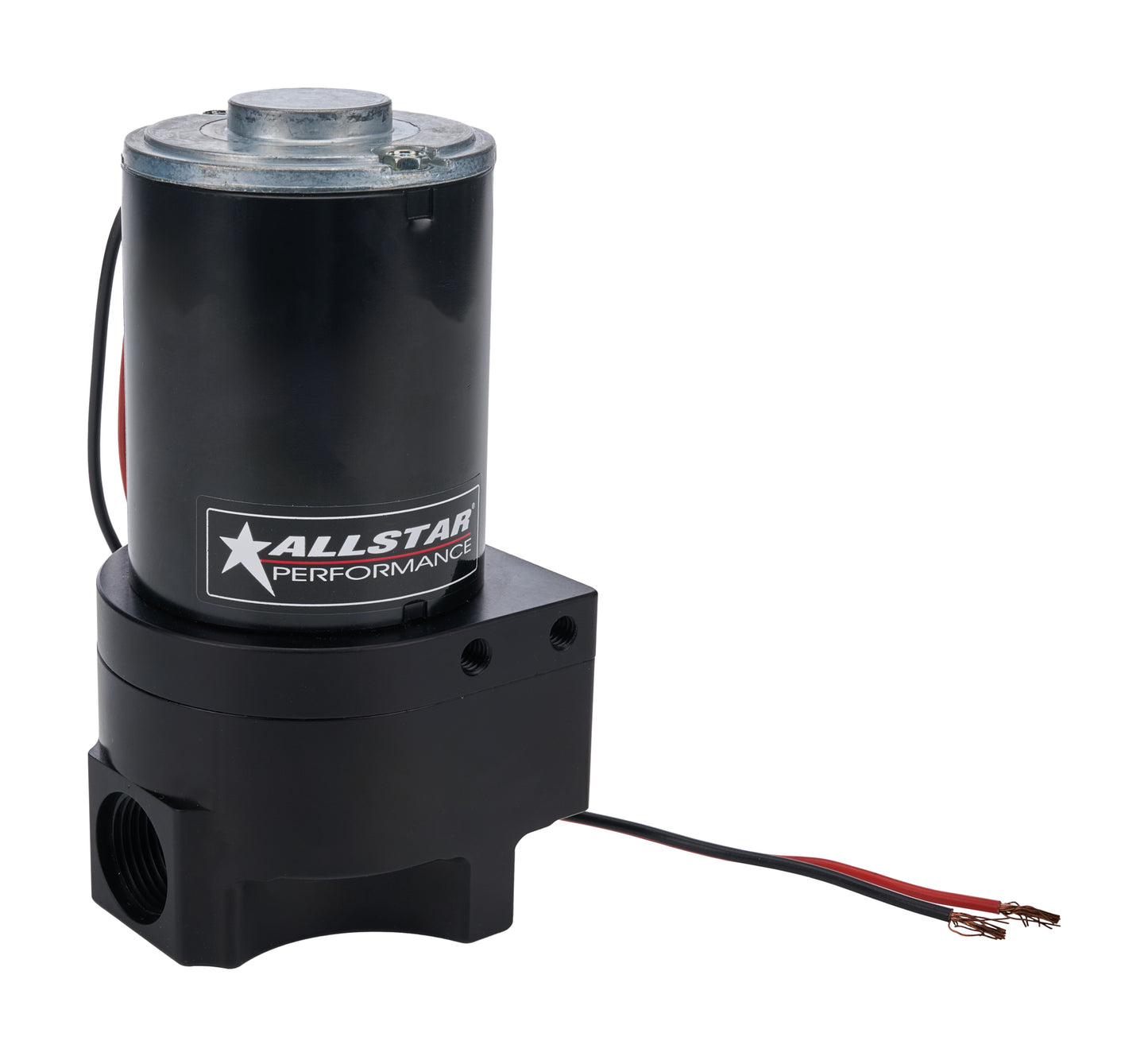 Allstar Performance Water Pump - Electric - 12 AN Female O-Ring Inlet and Outlet - Remote Mount - Aluminum - Black