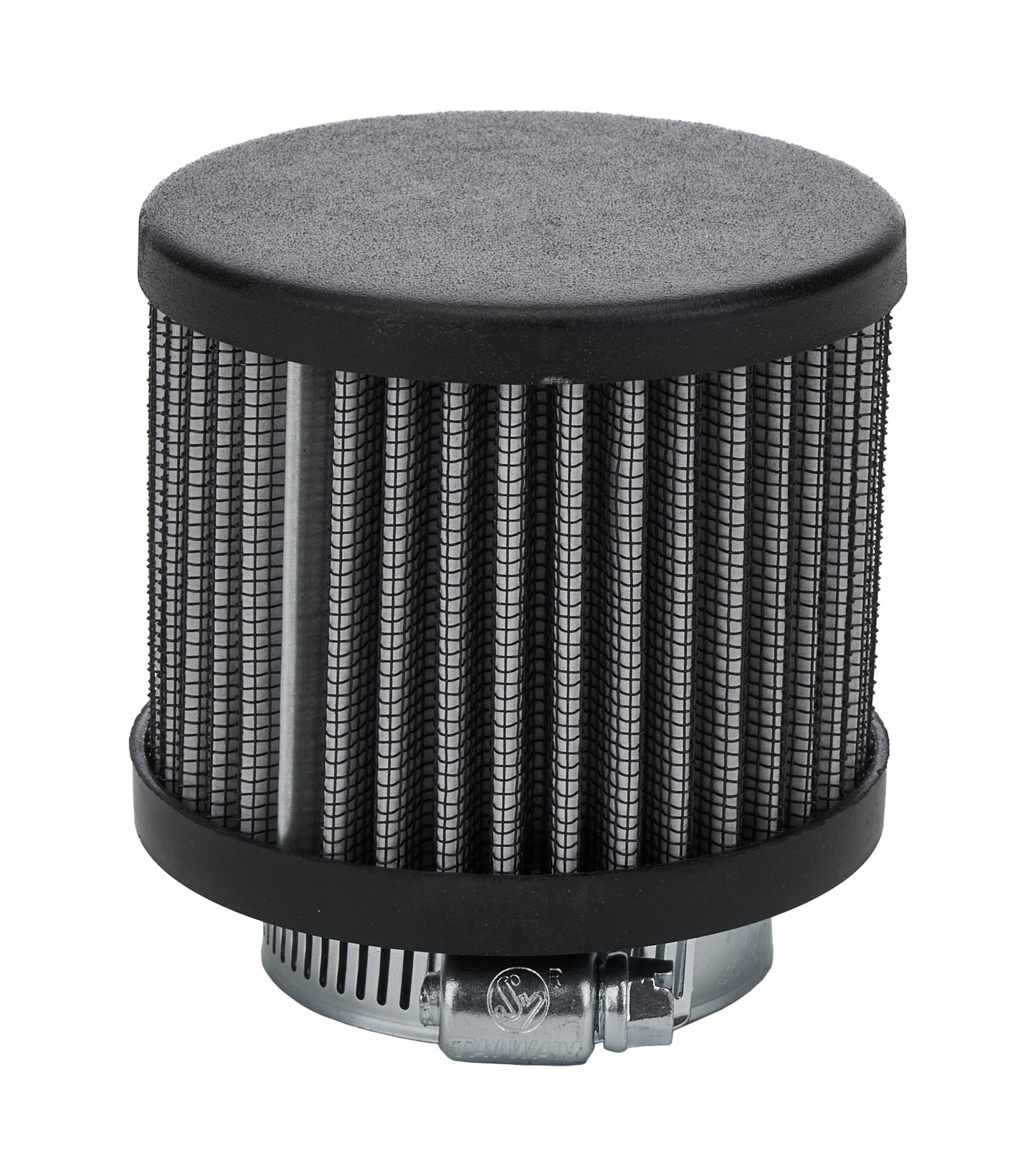 Allstar Performance Breather - Clamp-On - Round - 1-1/2 in OD Tube - Reusable - Steel - Black Powder Coat - Each