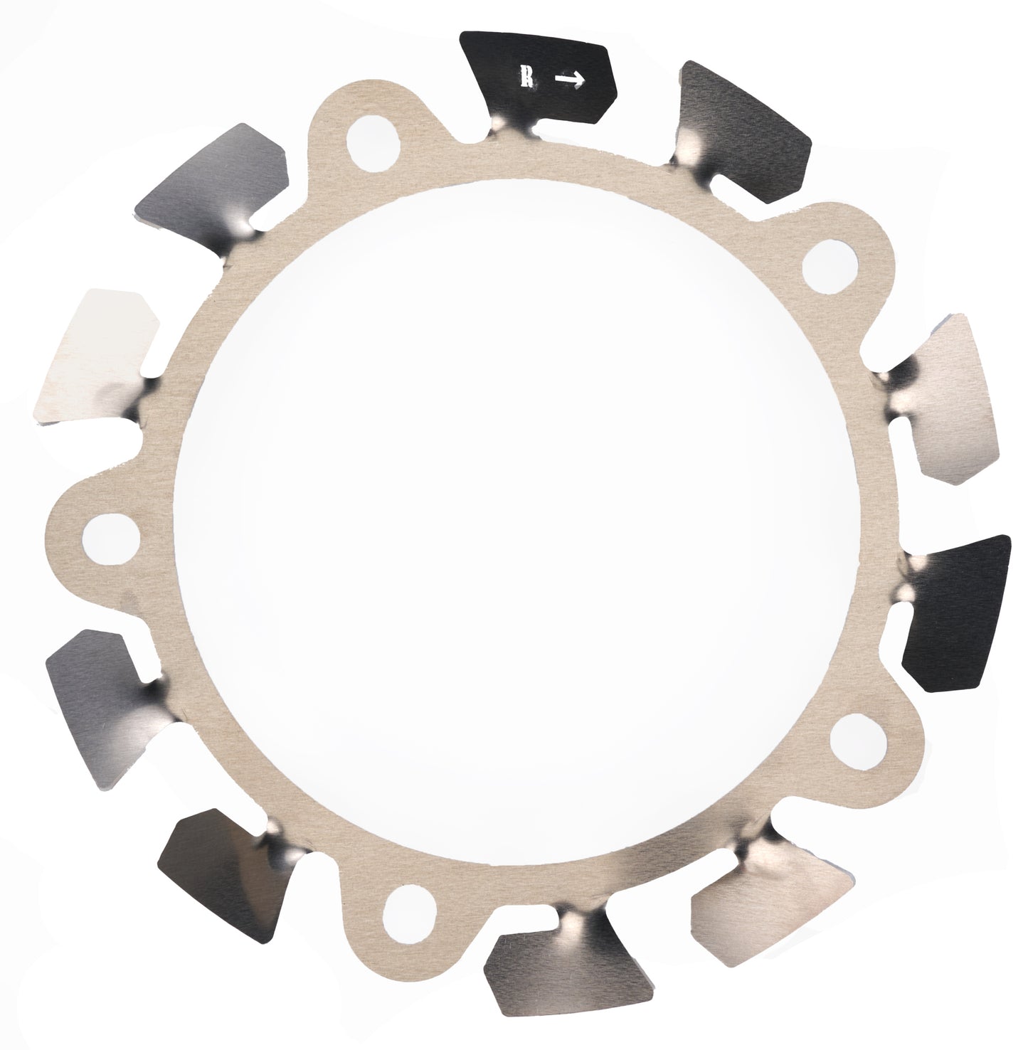 Allstar Performance Brake Cooling Fan - Passenger Side - Hub Mounted - 12.75 in Diameter - Wide 5 Bolt Pattern - 5/8