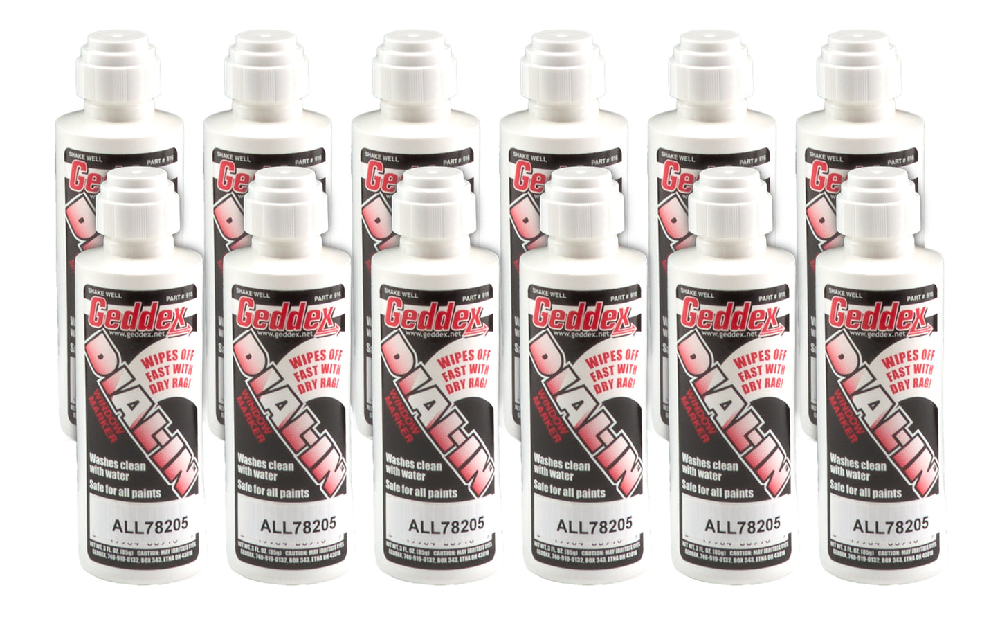 Allstar Performance Dial-In Marker - Window - White - Safe on Glass / Polycarbonate / Rubber - 3 oz Bottle /