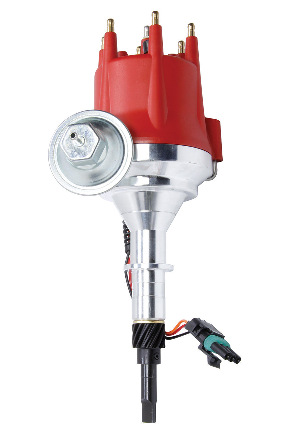 Allstar Performance Distributor - Street / Strip - Magnetic Pickup - Vacuum Advance - HEI Style Terminal - Red - Jeep