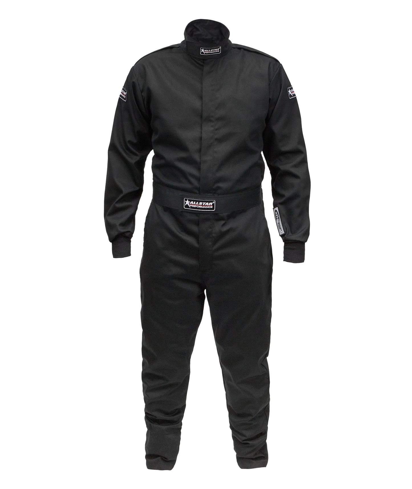 Allstar Performance Driving Suit - 1-Piece - SFI 3.2A/1 - Single Layer - Fire Retardant Cotton - Black - 3X-Large - Each
