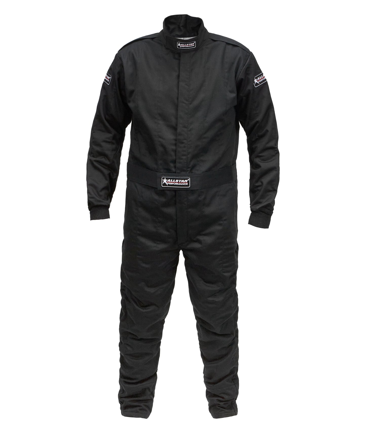 Allstar Performance Driving Suit - 1-Piece - SFI 3.2A/5 - Multi-Layer - Aramid / Fire Retardant Cotton - Black - Large