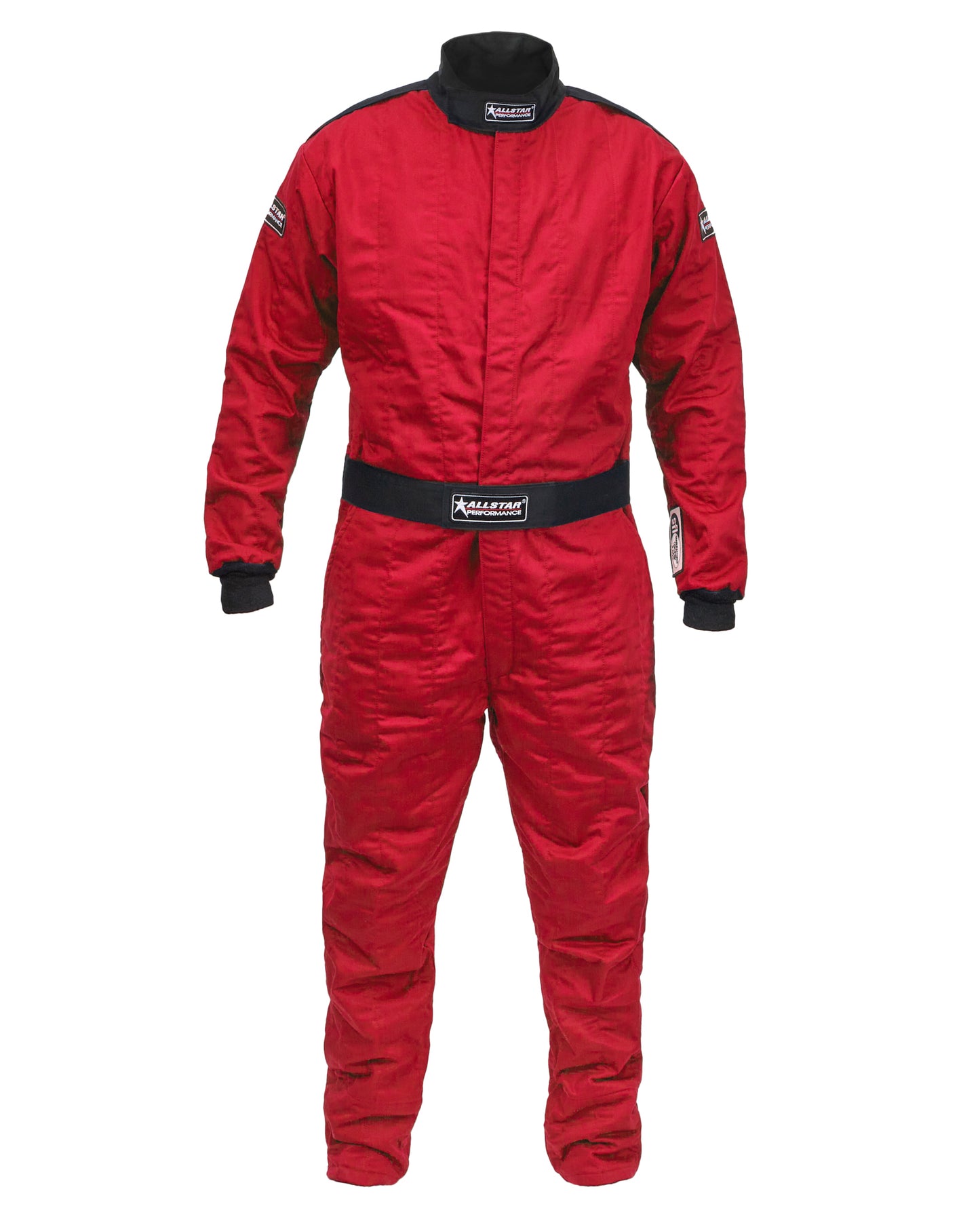 Allstar Performance Driving Suit - 1-Piece - SFI 3.2A/5 - Multi-Layer - Aramid / Fire Retardant Cotton - Red -