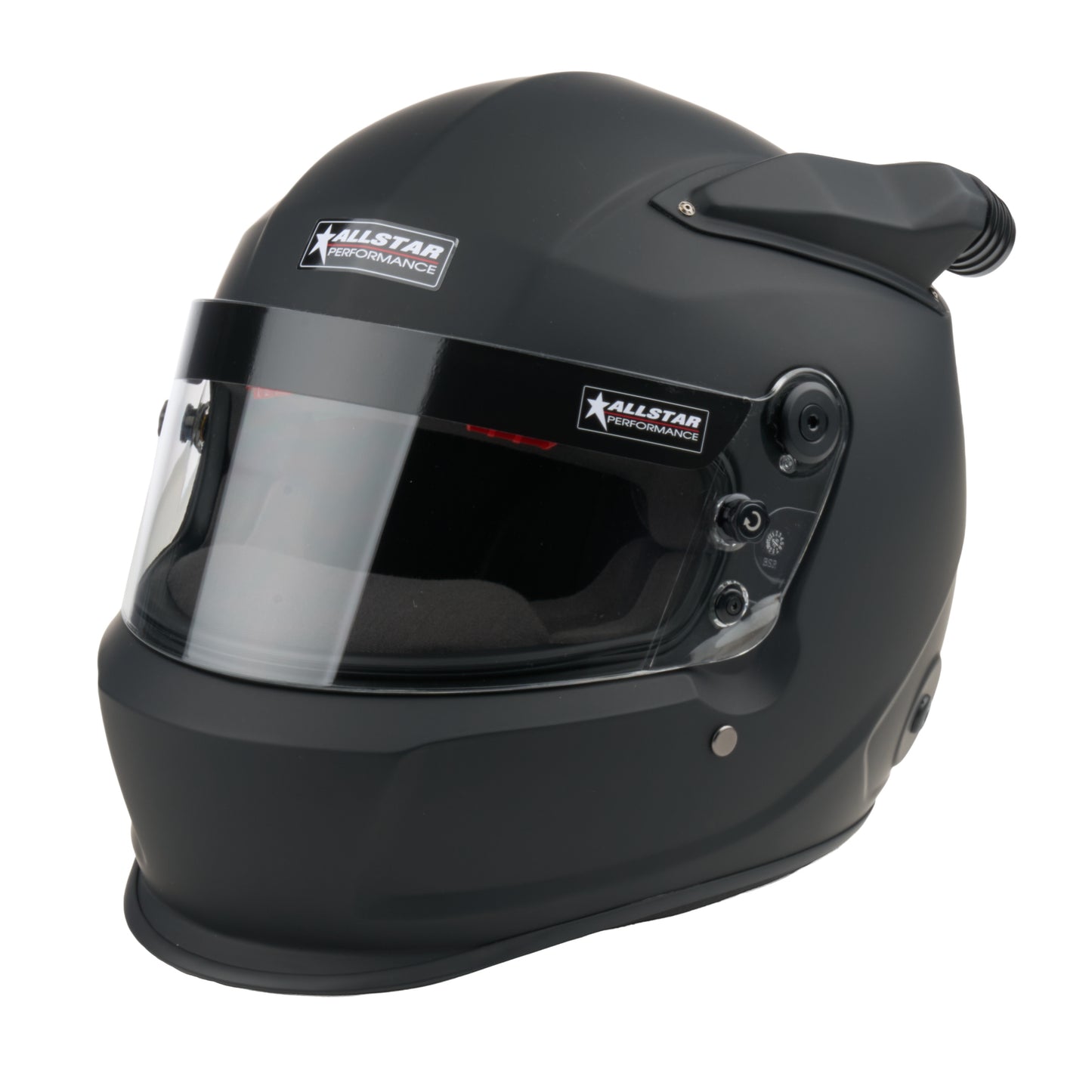 Allstar Performance Helmet - Series 50 - Mid-Air - Snell SA2025 - Head and Neck Support Ready - Flat Black - Medium -
