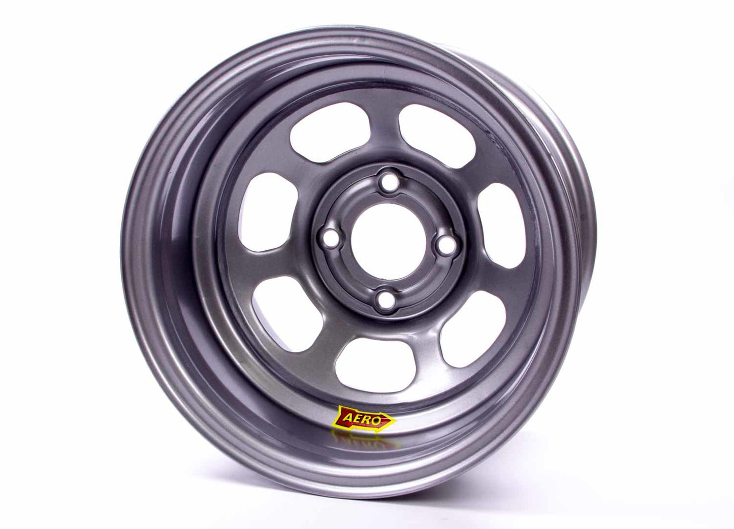 Aero Race Wheels Wheel - 30-Series - 13 x 8 in - 2.000 in Backspace - 4 x 4.50 in Bolt Pattern - Steel - Silver Powder
