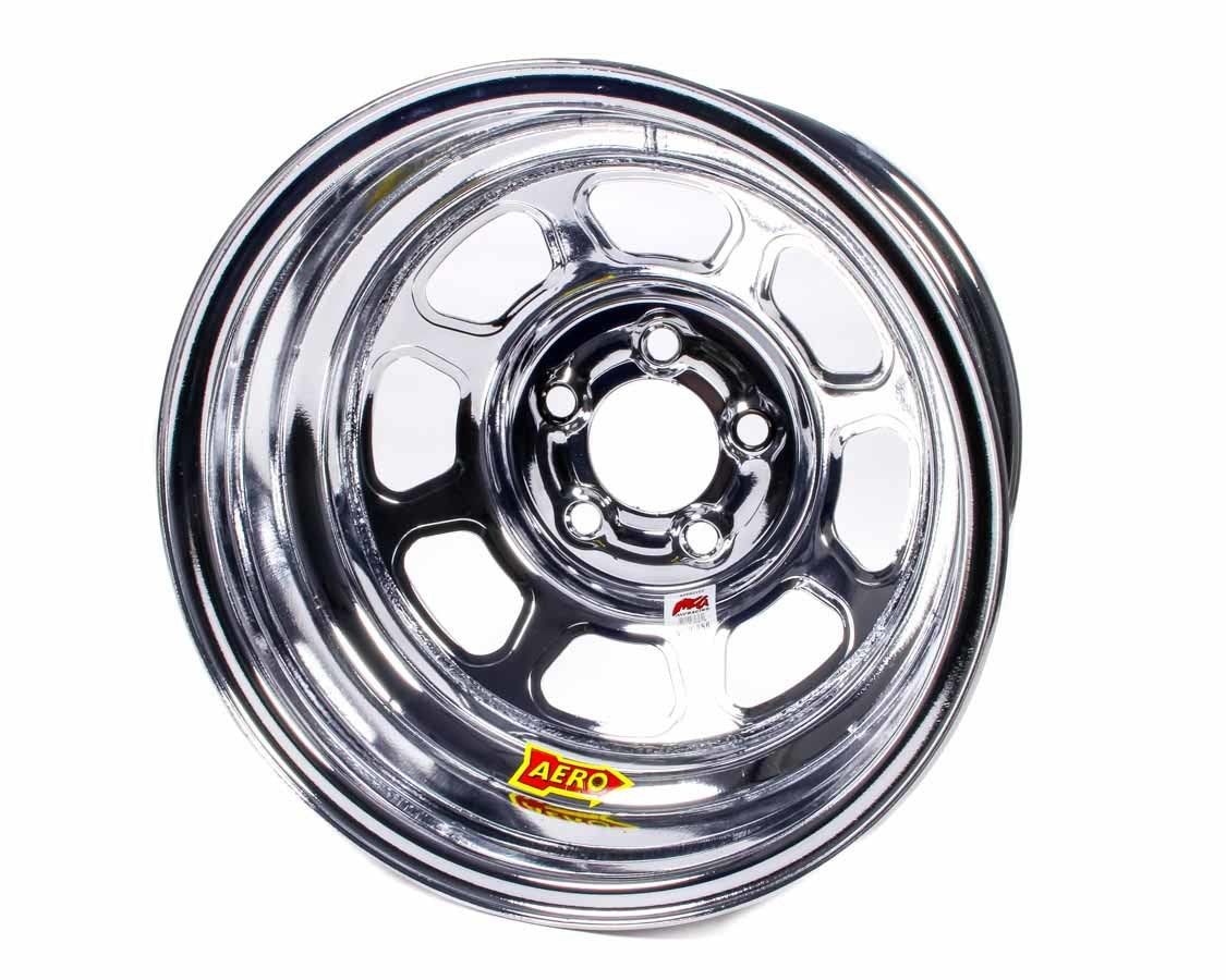Aero Race Wheels Wheel - 52-Series - 15 x 8 in - 1.000 in Backspace - 5 x 4.75 in Bolt Pattern - Steel - Chrome - Each
