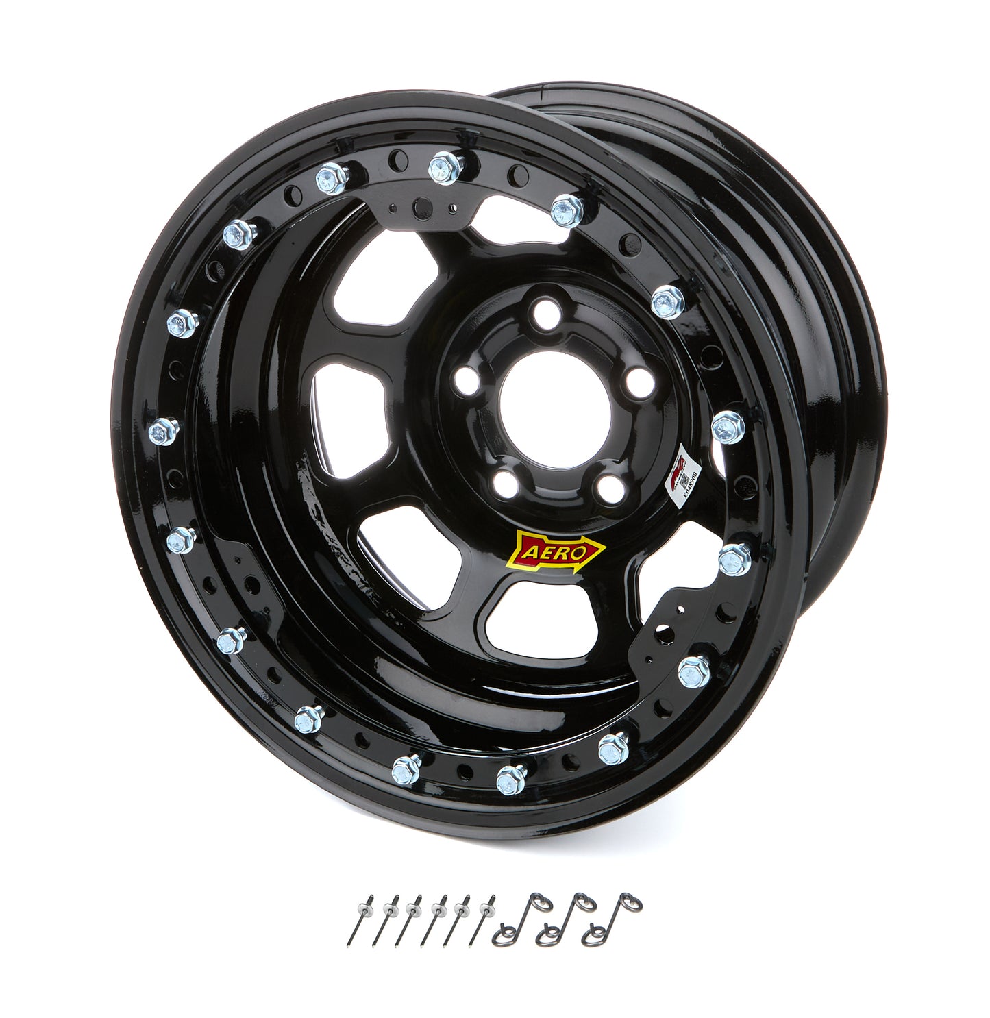 Aero Race Wheels Wheel - 53-Series - 15 x 8 in - 1.000 in Backspace - 5 x 5.00 in Bolt Pattern - Beadlock - Steel -