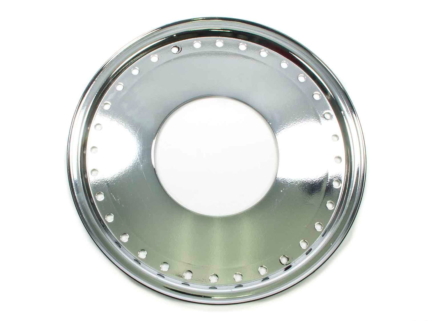Aero Race Wheels Beadlock Ring - Mud Buster - Built-in Mud Cover - Aluminum - Chrome - 15 in Wheels - Each