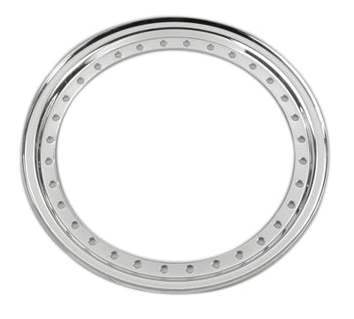 Aero Race Wheels Beadlock Ring - Steel - Chrome - 15 in Wheels - Each