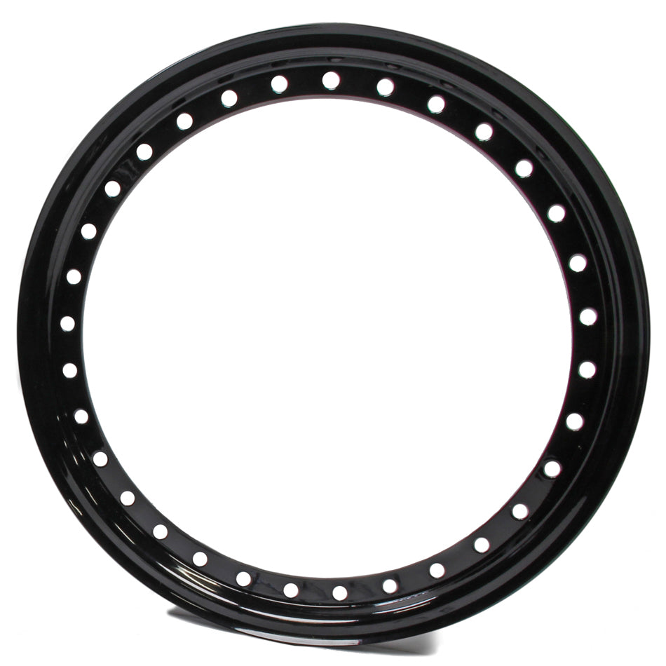 Aero Race Wheels Beadlock Ring - Steel - Black Paint - 15 in Wheels - Each