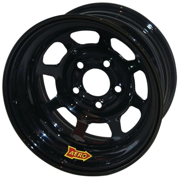 Aero Race Wheels Wheel - 56-Series - 15 x 8 in - 2.000 in Backspace - 5 x 5.00 in Bolt Pattern - Steel - Black Powder
