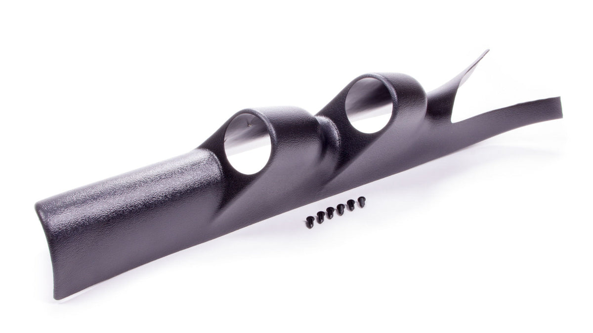 Autometer Gauge Pod - Two 2-1/16 in Diameter Gauges - Full Pillar - Plastic - Black - Hard Top - Ford Mustang 2005-09