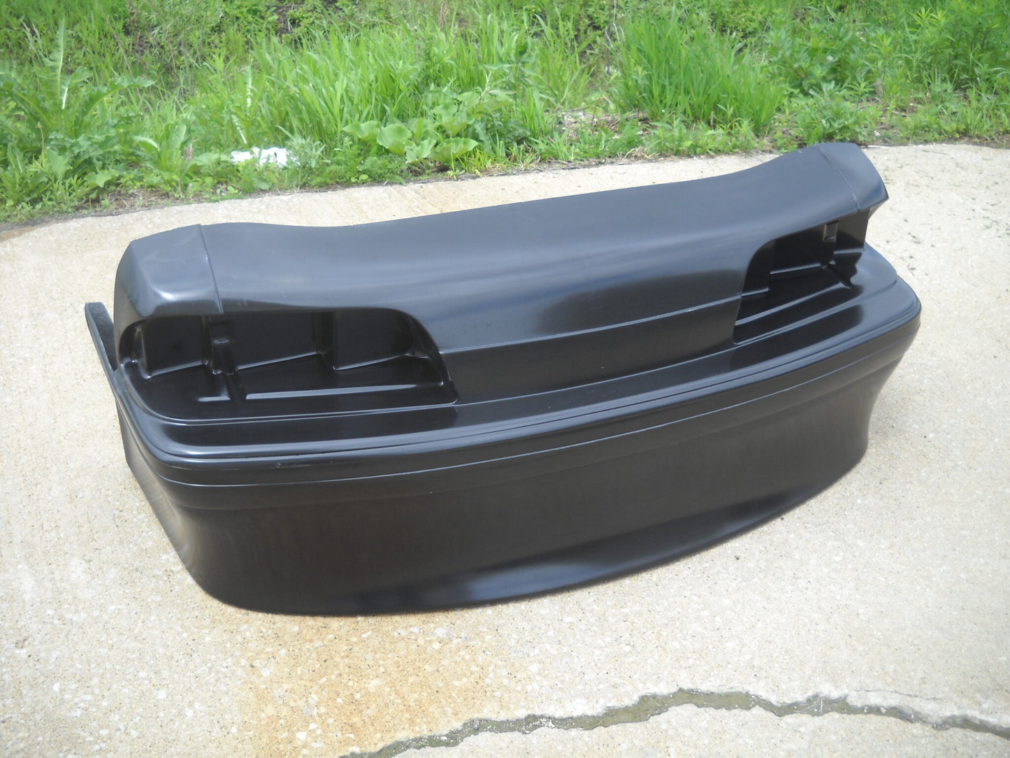 1987-1993 Mustang GT Front Fiberglass Bumper With 10" Spoiler & Built In Headlight Buckets - Glasstek B9028 - view 5