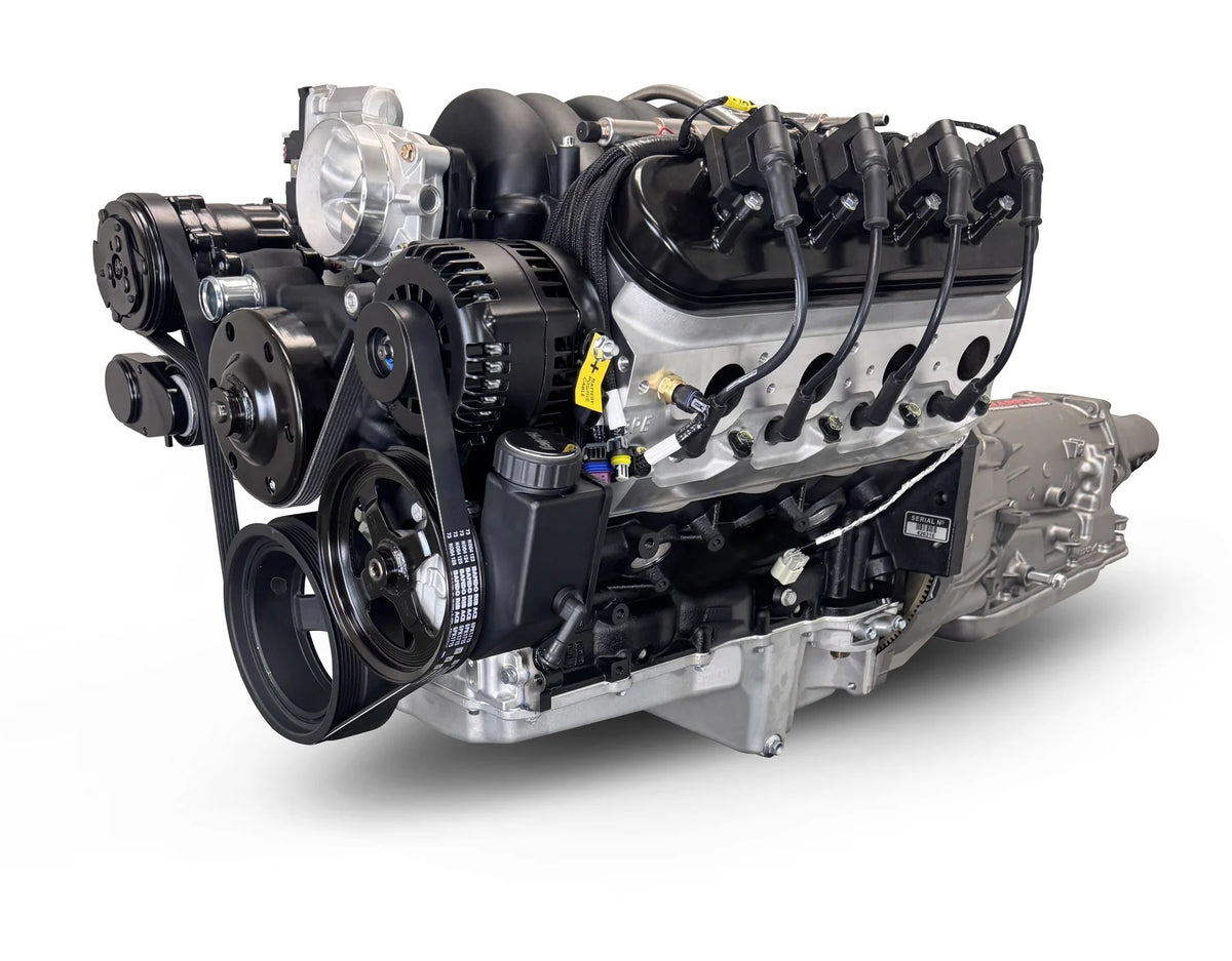Blueprint Engines Crate Engine - Base Dressed Engine - 427 Cubic Inch - 605 HP - Pulleys Included - GM LS-Series - Each