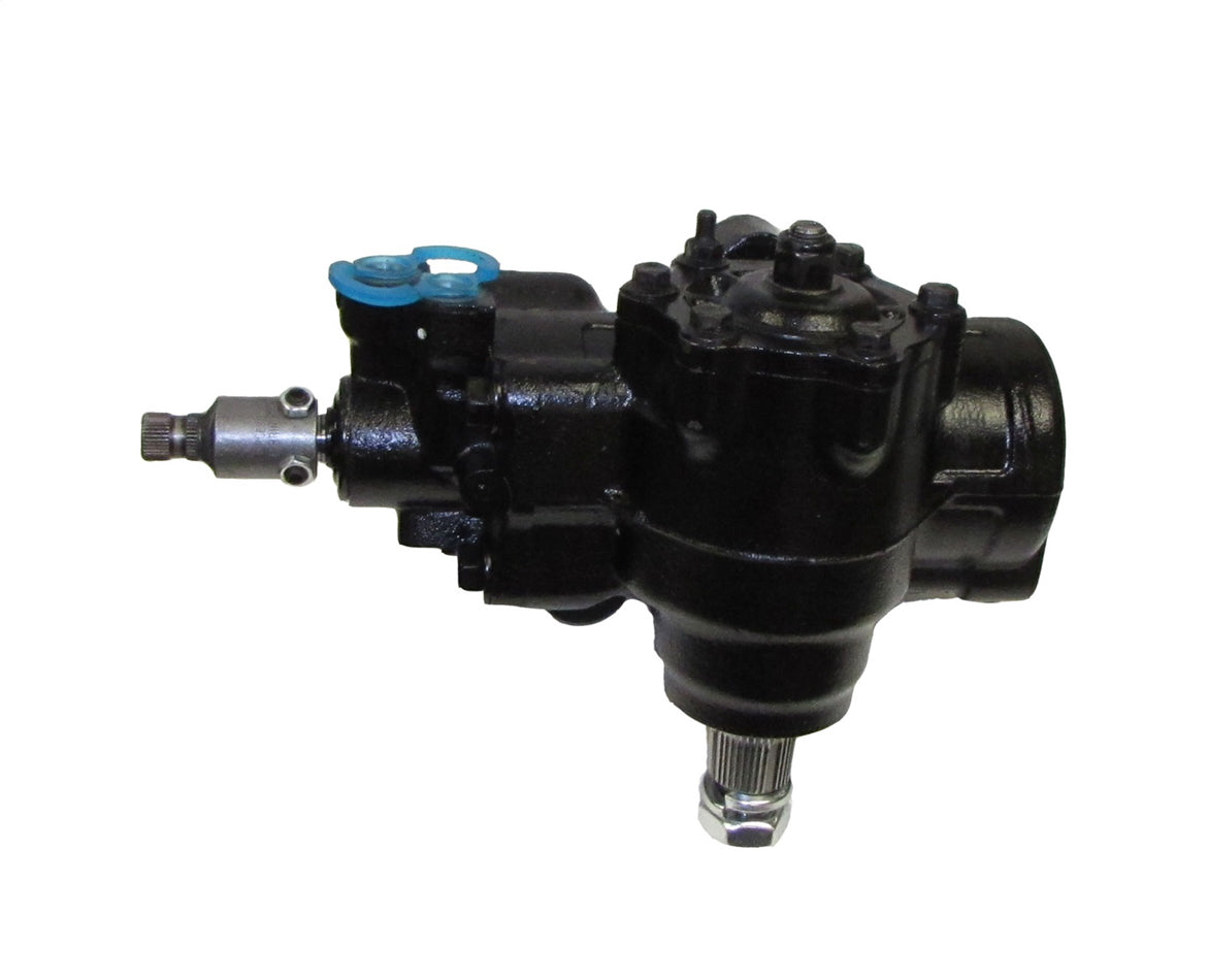 Borgeson Steering Box - Power - 6-Bolt - Iron - Black Paint - Dodge Ram Fullsize Truck 2003-08 - Each