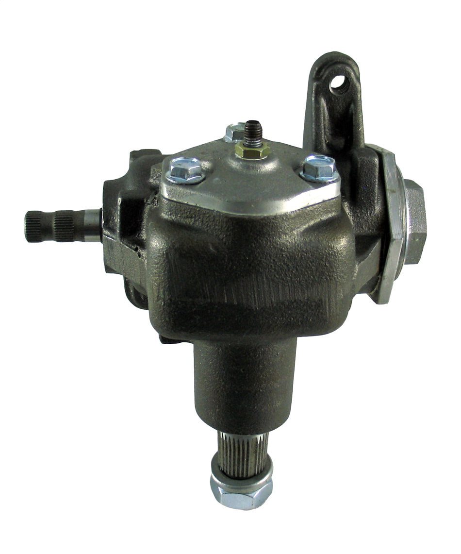 Borgeson Steering Box - Manual - Saginaw Vega 140 - 22 to 1 Ratio - Iron - Black Paint - GM - Each