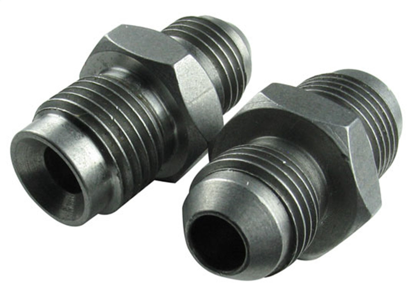 Borgeson Fitting - Adapter - Straight - 6 AN Male to 16 mm x 1.50 Inverted Flare Male - Steel - Natural - Pair