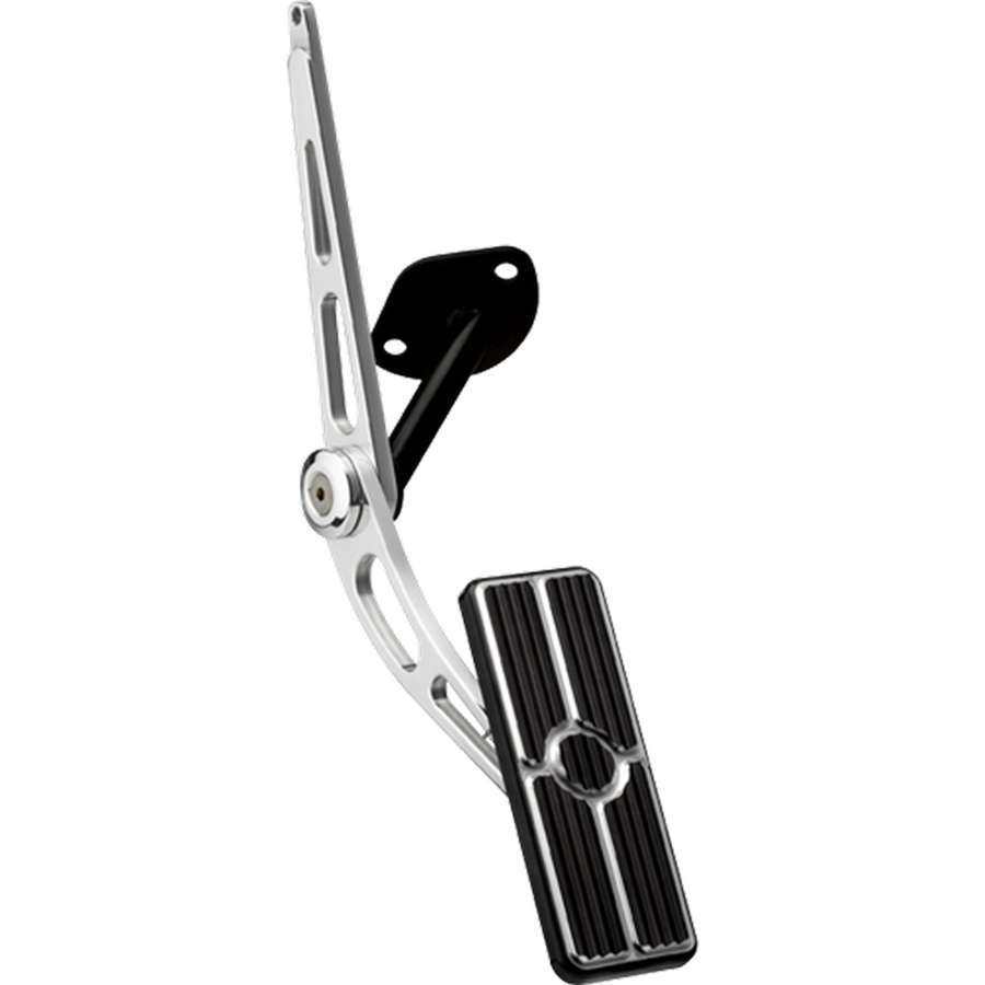 Billet Specialties Pedal Assembly - Rectangle - Gas - Aluminum - Black Anodized / Polished - GM F-Body 1967-69 - Each