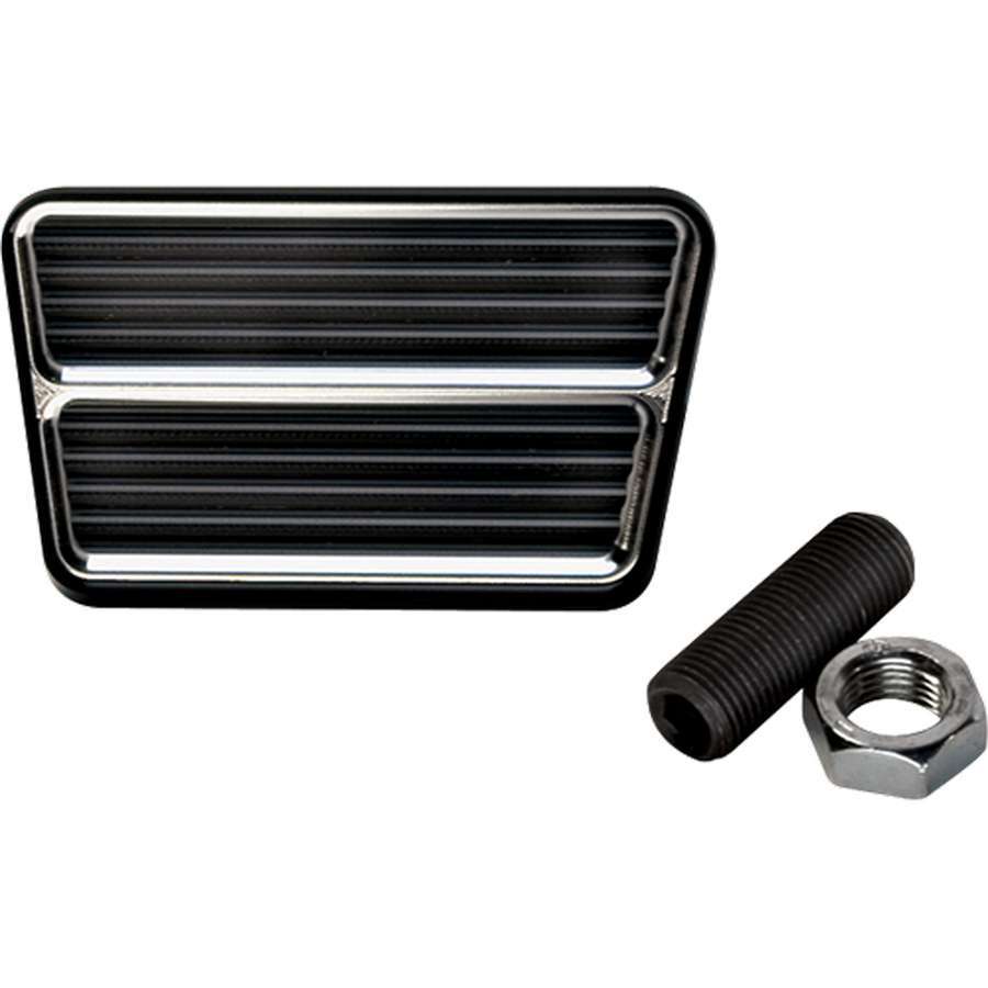 Billet Specialties Pedal Pad - Brake / Clutch - Rectangle - 1/2-20 in Stud and Nut - Center or Offset Mount - Aluminum