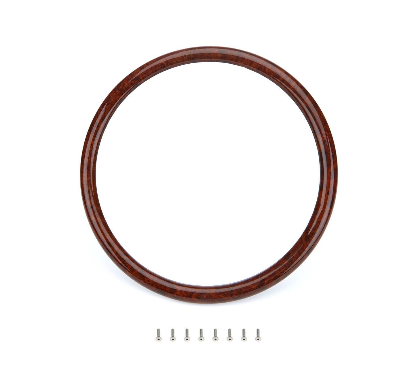 Billet Specialties Steering Wheel Half Wrap - Round - 14 in Diameter - Simulated Burlwood Cover - Each