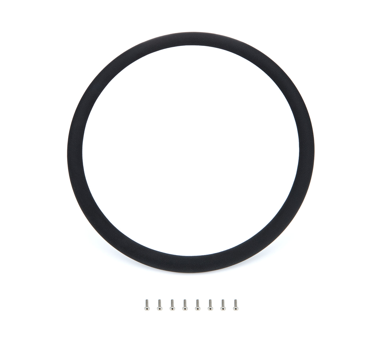 Billet Specialties Steering Wheel Half Wrap - Round - 15.5 in Diameter - Leather Cover - Black - Each