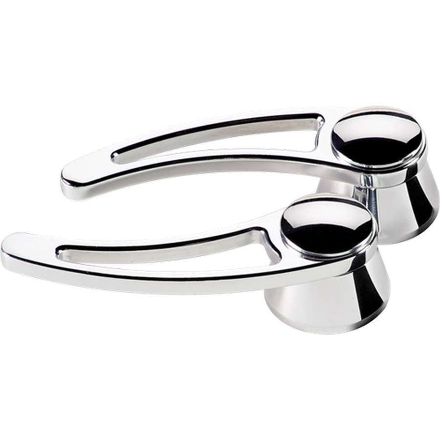 Billet Specialties Door Handles - Traditional - Interior - 1/2 in Round Spline - Aluminum - Polished - Ford / GM - Pair