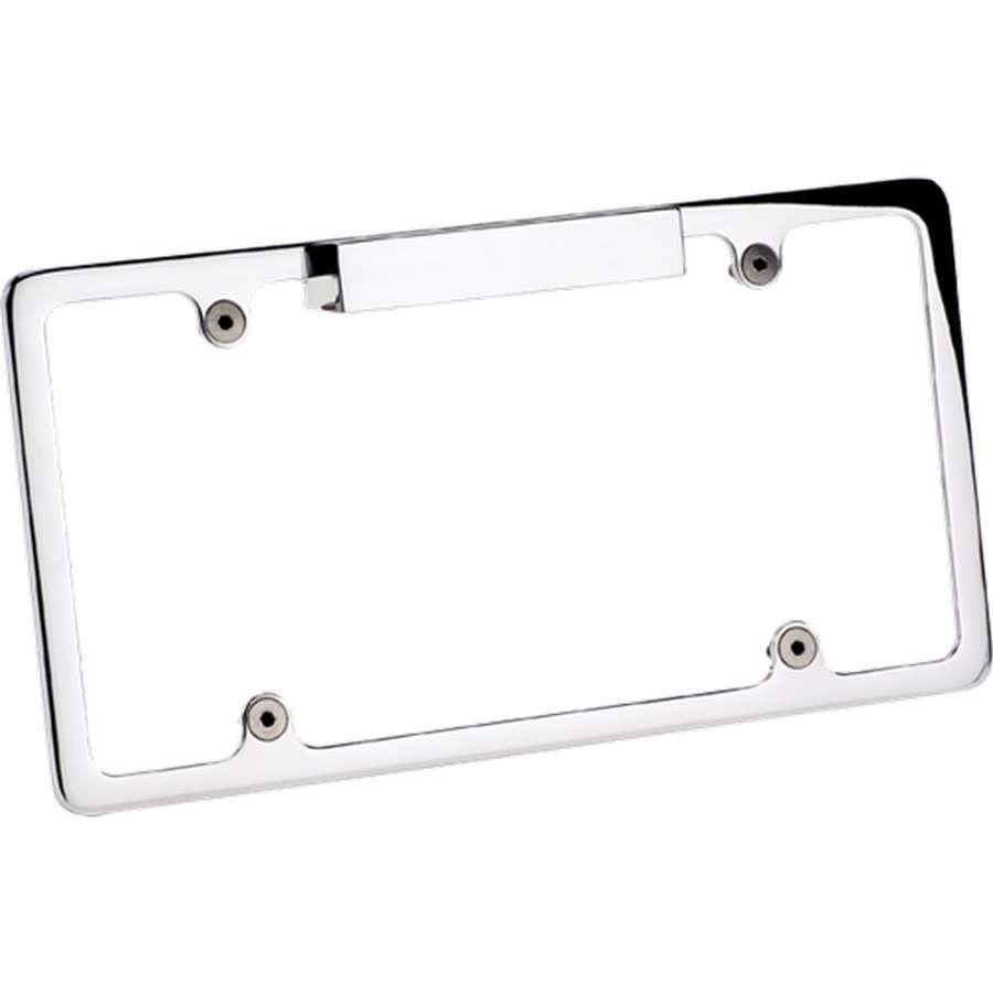 Billet Specialties License Plate Frame - 12.625 x 6.875 in - Stainless Hardware - Recessed - Lighted - Aluminum -