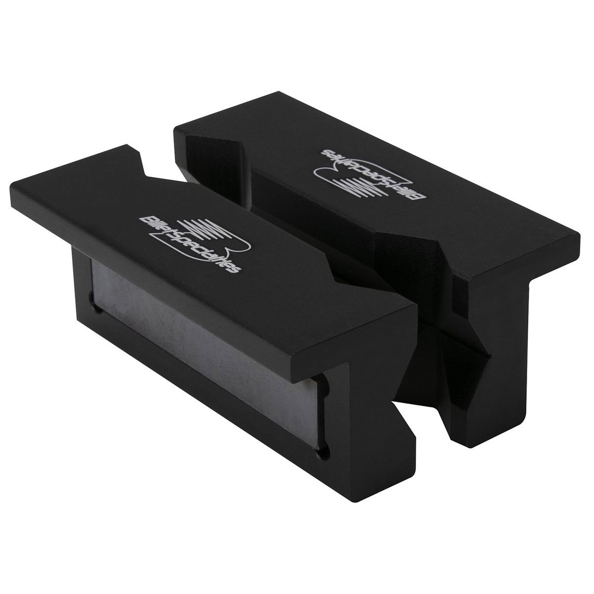 Billet Specialties Vise Insert - Vise Jaws - 4 in - Aluminum - Black Anodized - Pair
