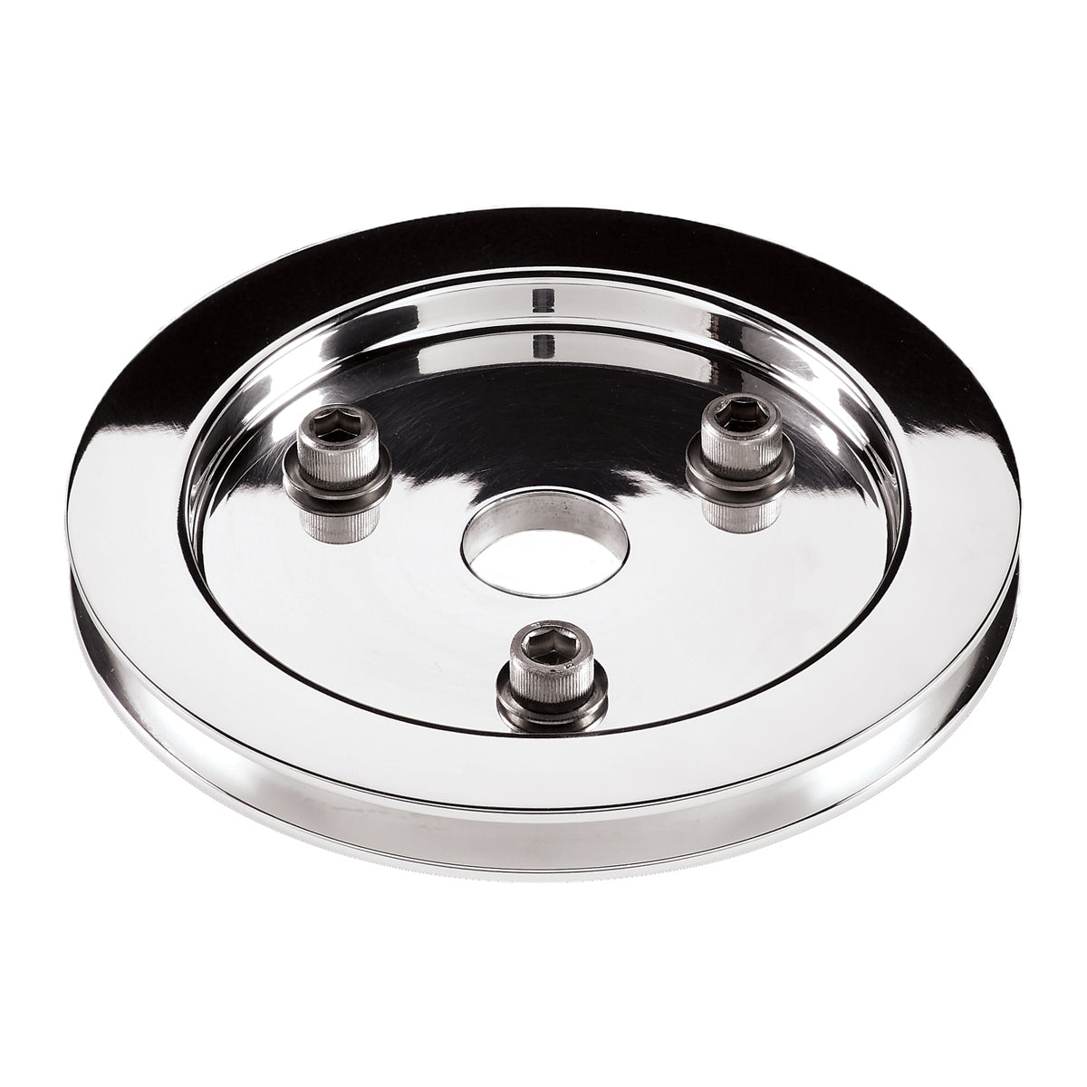 Billet Specialties Crankshaft Pulley - V-Belt - 1 Groove - 6.438 in Diameter - Hardware Included - Aluminum - Polished
