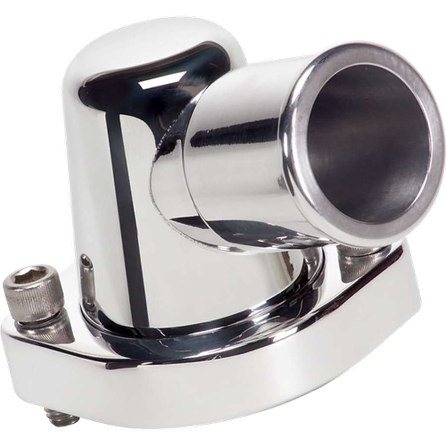 Billet Specialties Water Neck - 75 Degree - 1-1/2 in ID Hose - Swivel - O-Ring - Stainless Hardware - Aluminum -