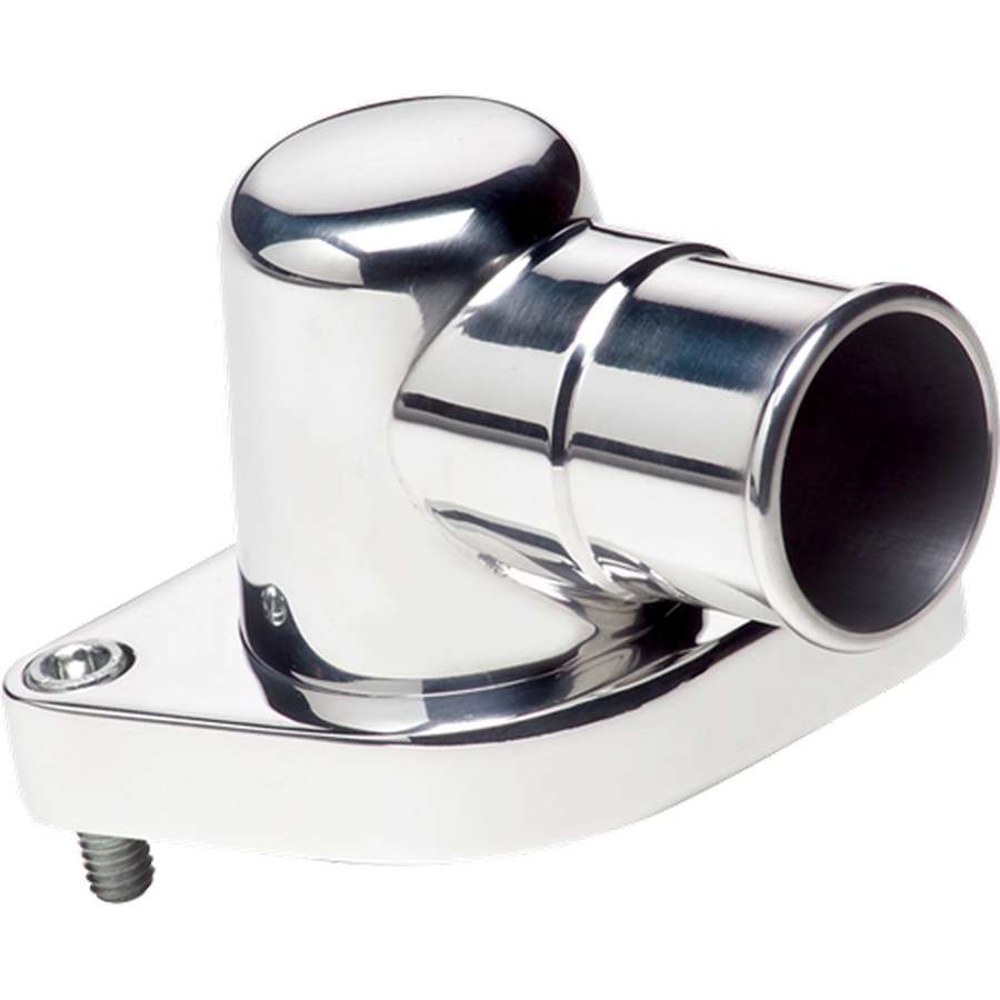 Billet Specialties Water Neck - 90 Degree - 1-1/2 in ID Hose - Swivel - O-Ring - Stainless Hardware - Aluminum -