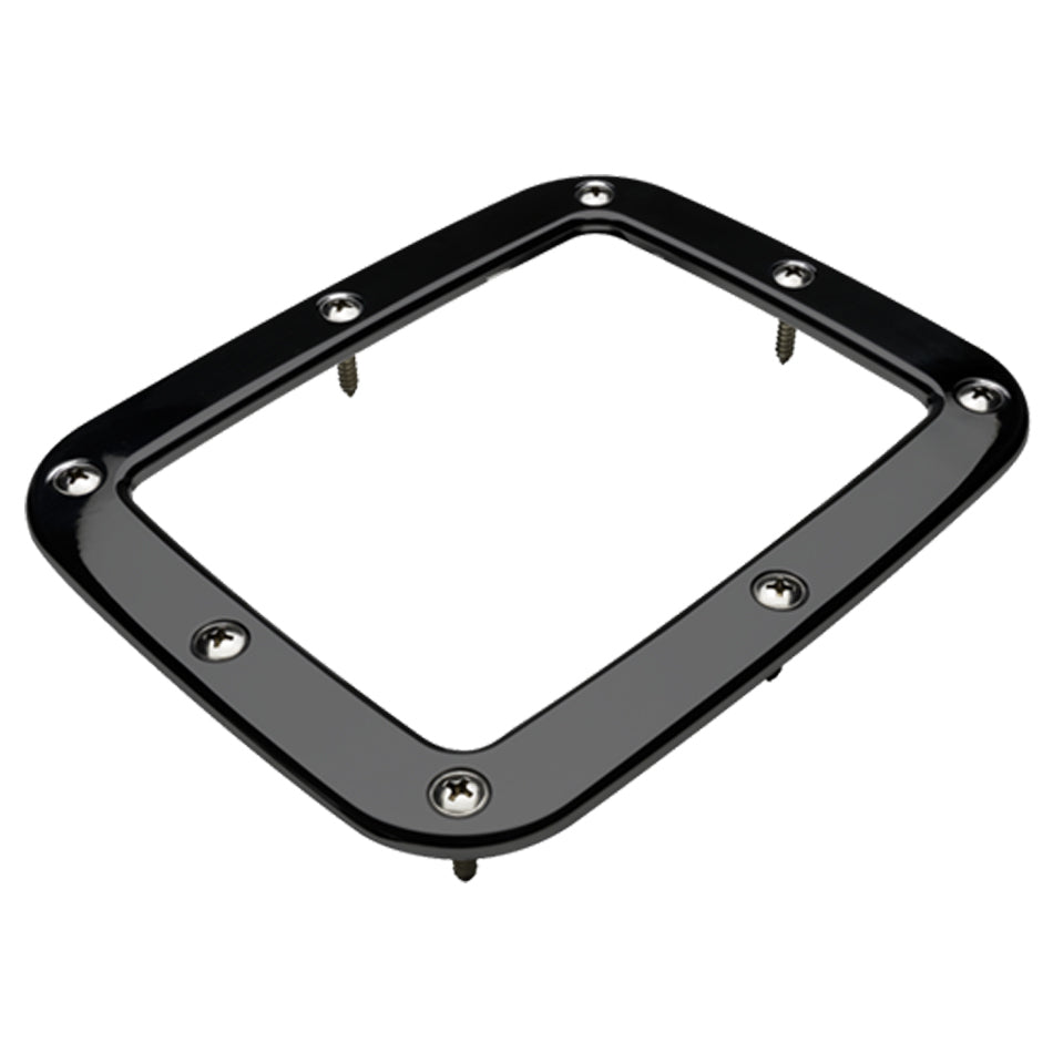 Billet Specialties Shifter Boot Ring - 5-3/4 x 7-1/8 in Rectangle - Stainless Hardware - Aluminum - Black Anodized -