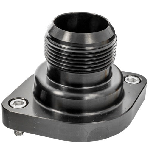 Billet Specialties Water Neck - Straight - 20 AN Male - Hardware / O-Ring Included - Aluminum - Black Anodized - GM