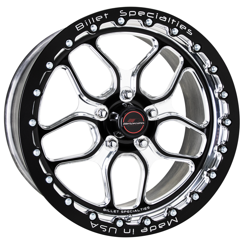Billet Specialties Wheel - Win Lite - 17 x 10 in - 7.625 in Backspace - 5 x 4.50 in Bolt Pattern - Beadlock - Aluminum