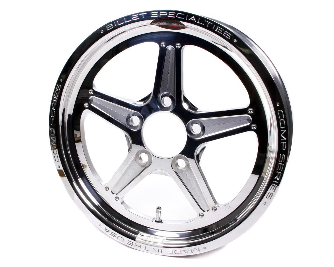 Billet Specialties Wheel - Comp 5 - 15 x 3.5 in - 1.750 in Backspace - 5 x 4.75 in Bolt Pattern - Aluminum - Polished